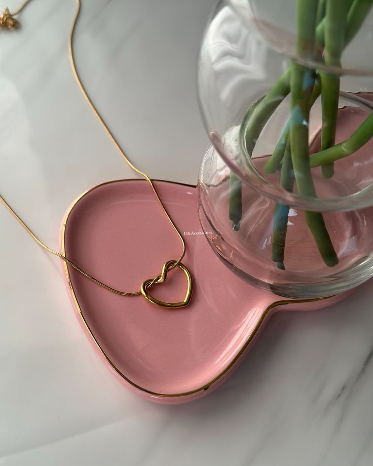 18K Plated Necklace for women Pendant Chain Necklace Stainless Steel Durable Jewelry Women Necklace
