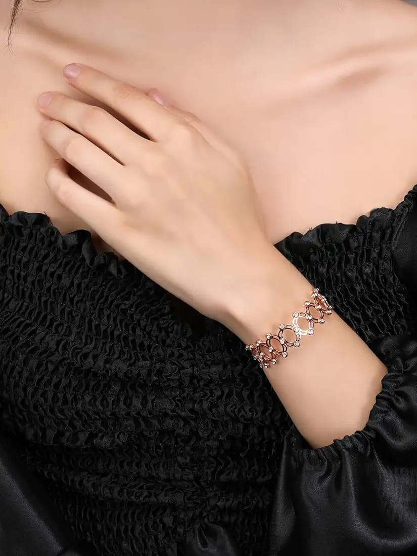Silver & Gold Stainless Steel 2 in 1 Rectractable Ring Bracelet Telescopic Rings Change Bracelets